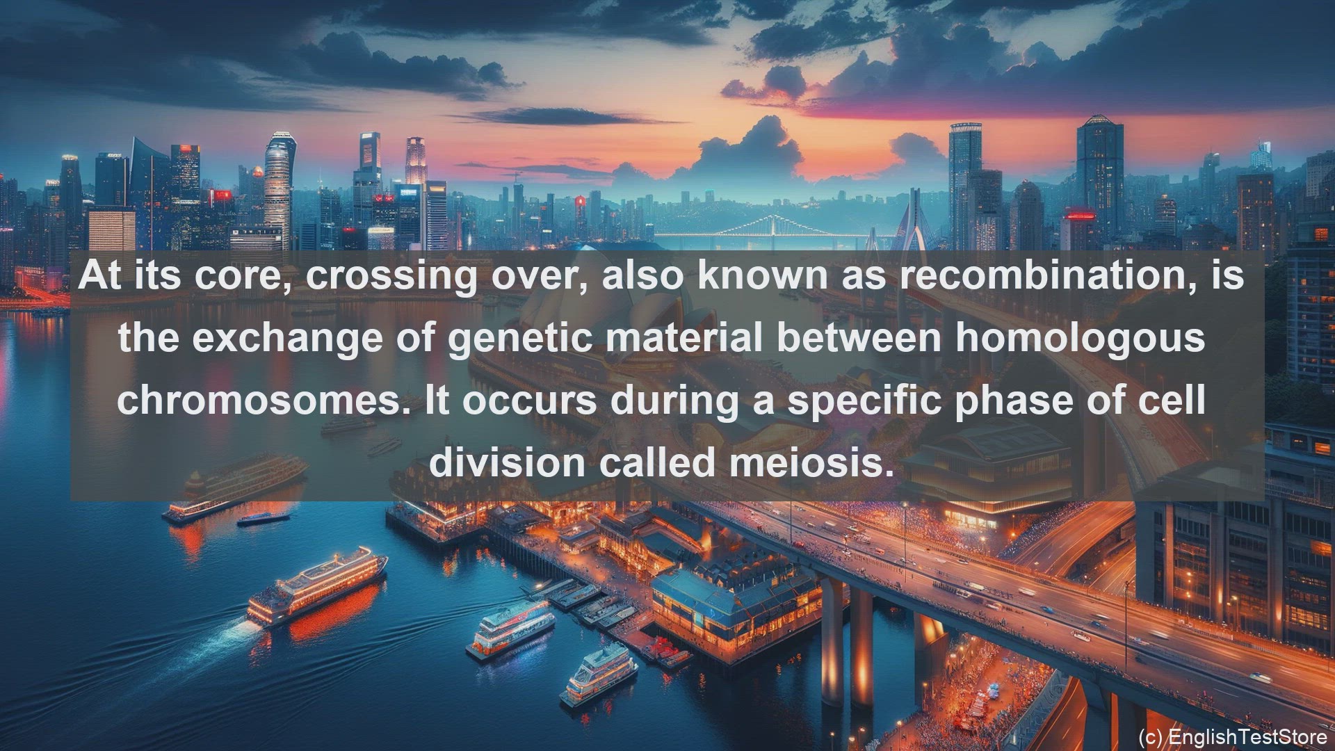 'Video thumbnail for Crossing over in science  definition and examples'