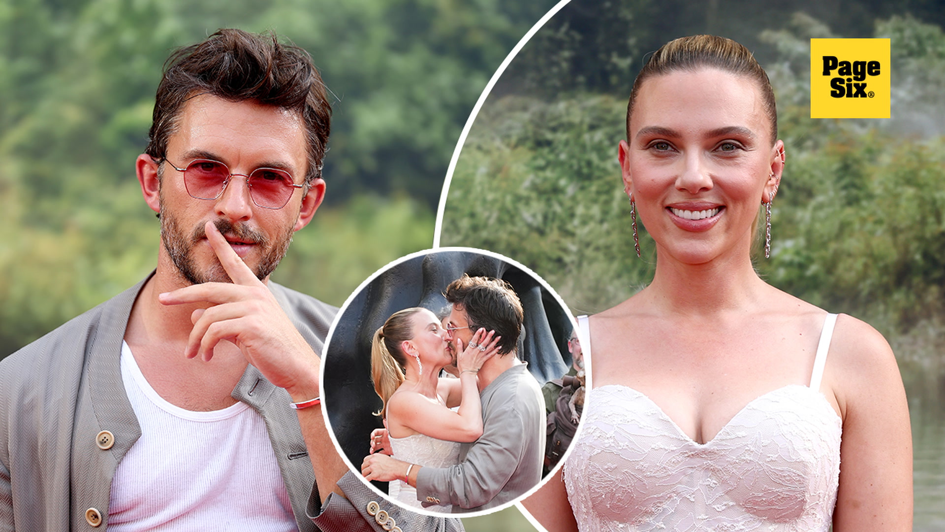 'Video thumbnail for Jonathan Bailey addresses kiss with Scarlett Johansson at 'Jurassic World Rebirth' premieres'