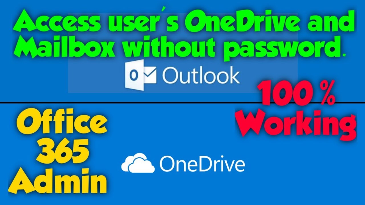 Video thumbnail for How to Access User Onedrive and Mailbox in Office 365