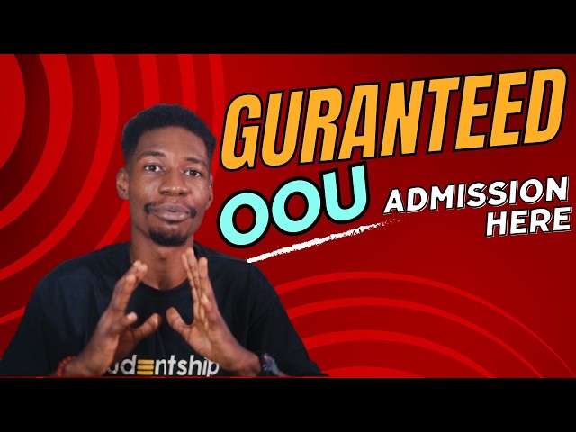 Video thumbnail for How to Pass OOU Post UTME Screening Exam and Gain Admission