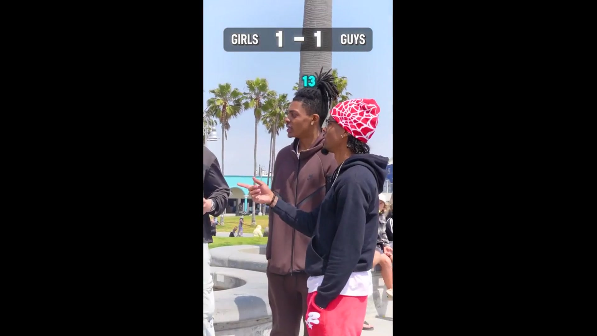 'Video thumbnail for chris stocks: guys vs girls trivia challenge at venice beach'