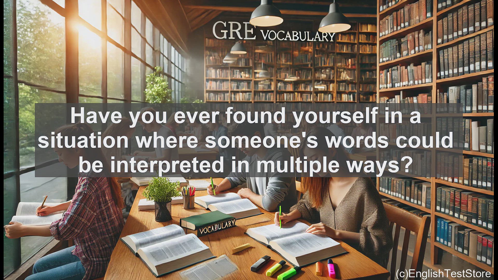'Video thumbnail for GRE Vocabulary Lesson: Exploring the Nuances of Equivocal Language'