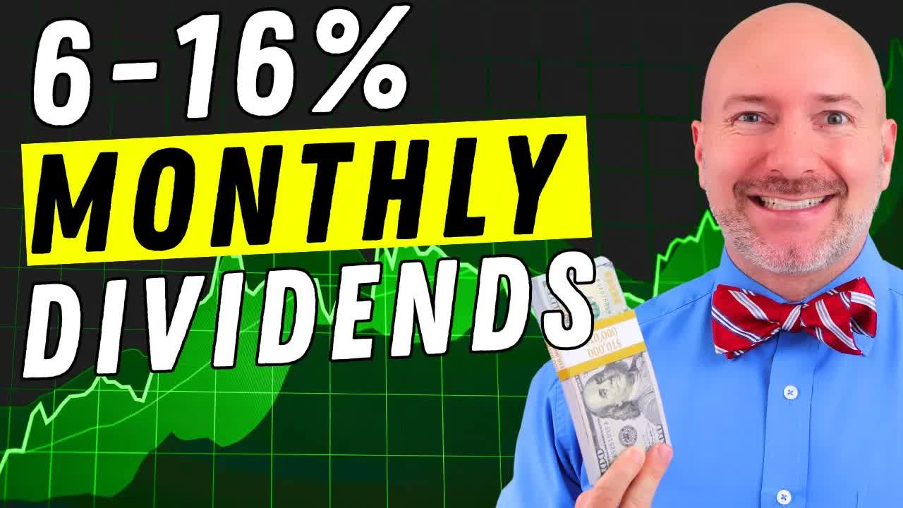 'Video thumbnail for joseph hogue: beat the crash with these monthly dividend stocks: top 5 picks!'