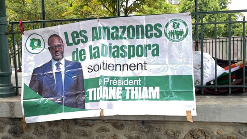 'Video thumbnail for Ivorian diaspora in Paris calls for democratic and inclusive presidential election in October'