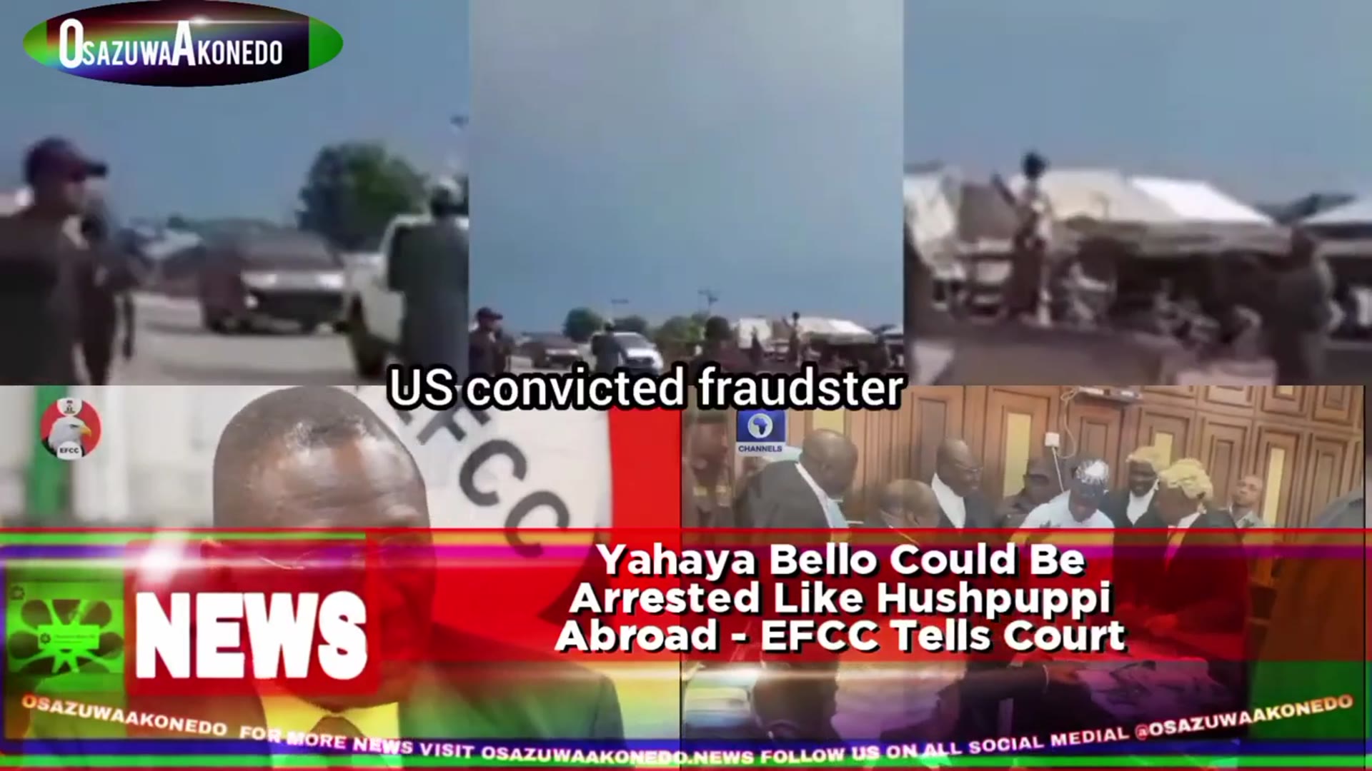 'Video thumbnail for Yahaya Bello Could Be Arrested Like Hushpuppi Abroad - EFCC Tells Court'