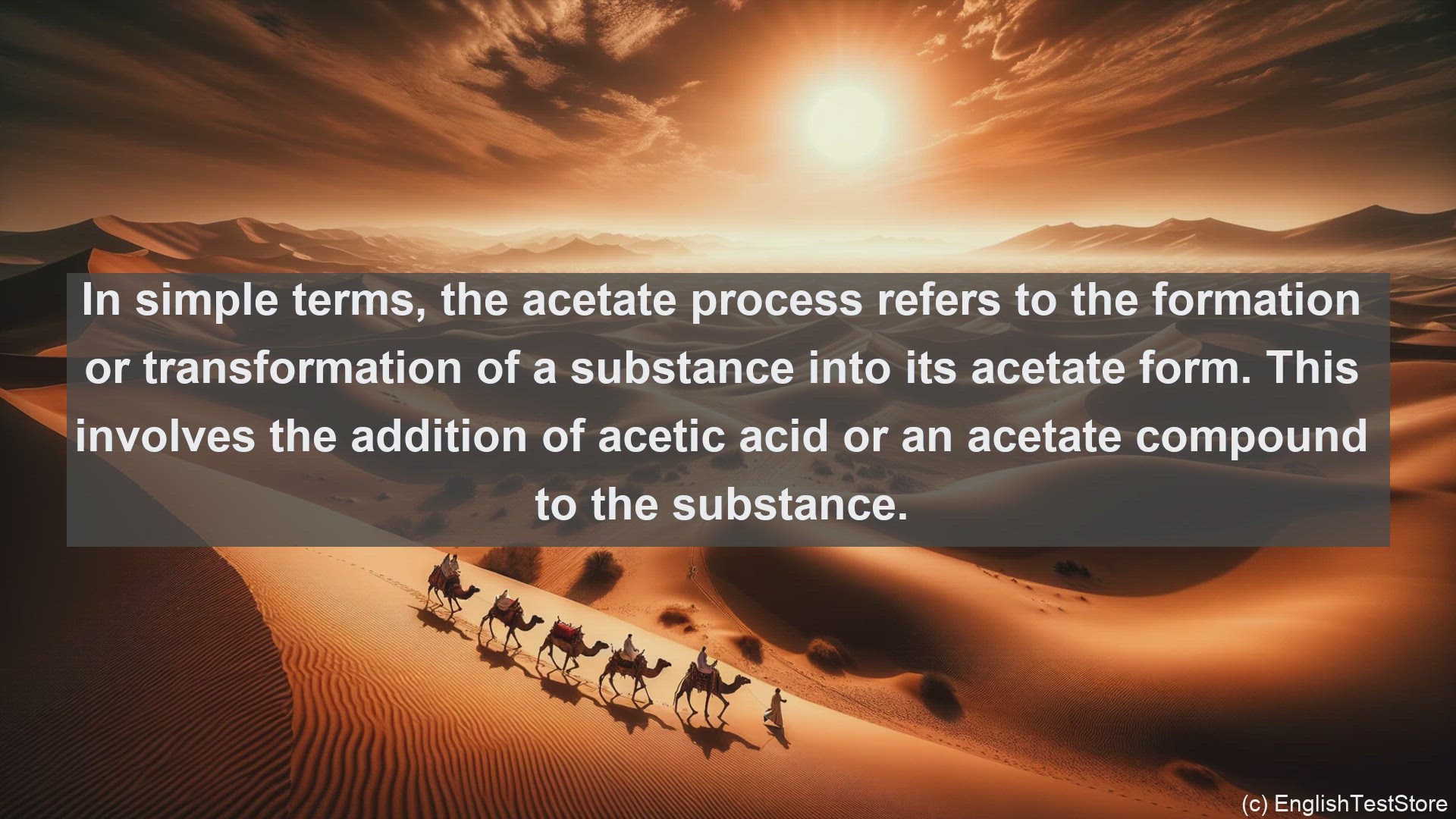 'Video thumbnail for Acetate process in science  definition and examples'