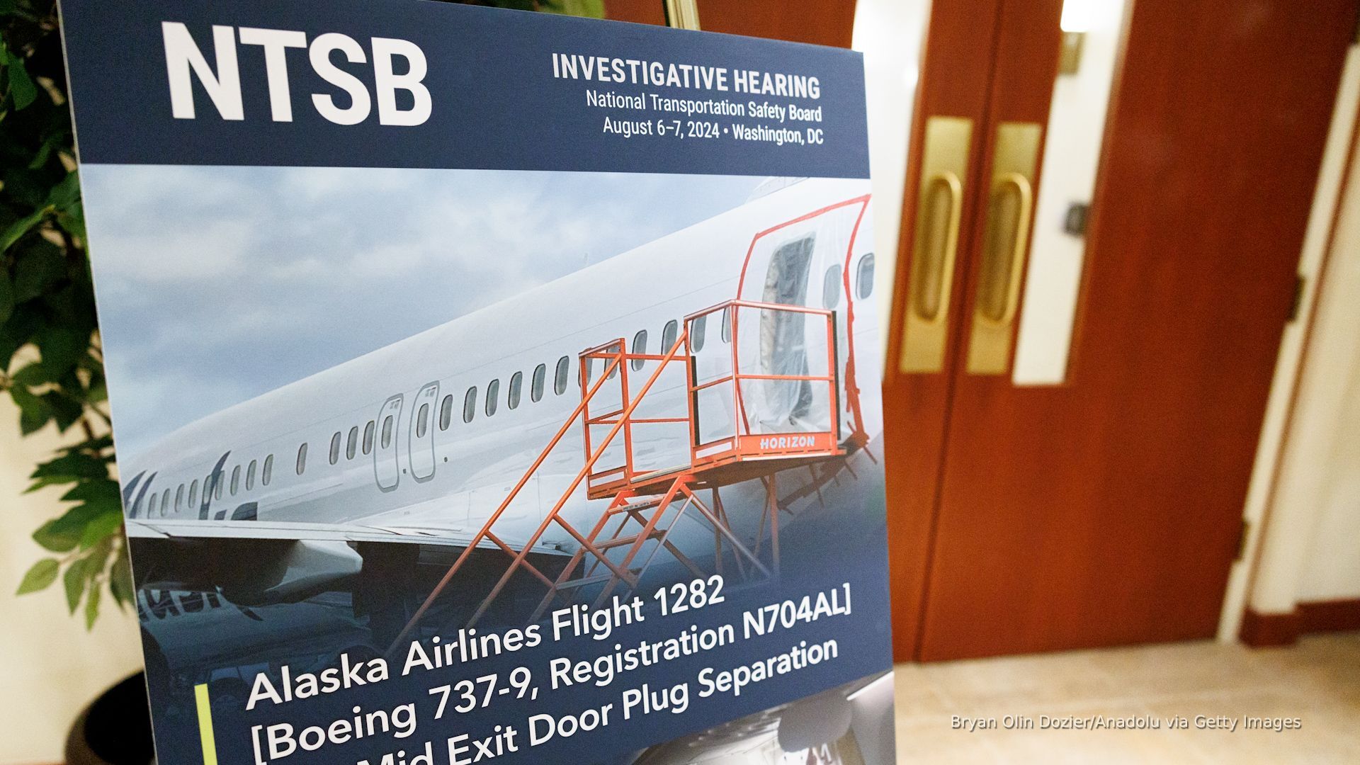 'Video thumbnail for NTSB faults Boeing, FAA in Alaska Airlines 737 Max door blowout'