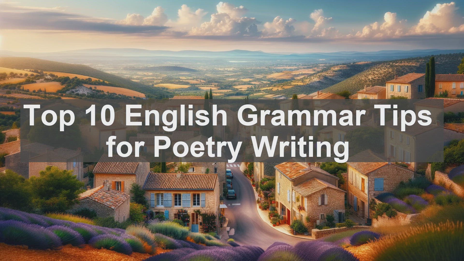 video of: Top 10 English Grammar Tips for Poetry Writing