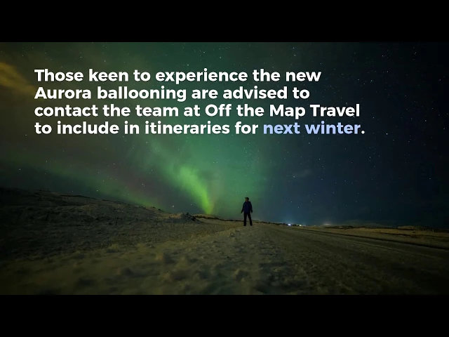 Video thumbnail for Hot Air Ballooning in the Arctic Sky - Northern Lights
