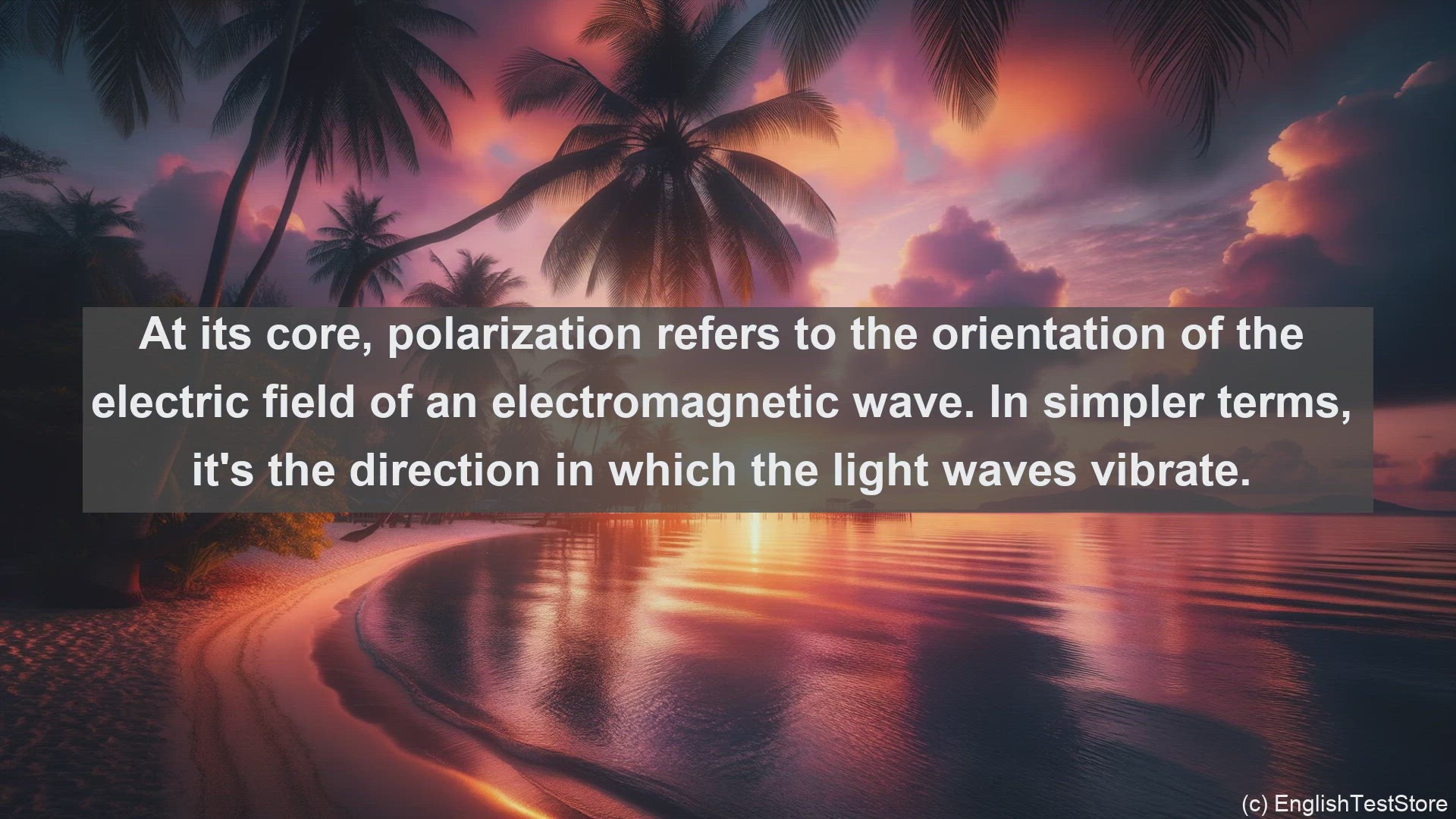 'Video thumbnail for Polarization of light in science  definition and examples'