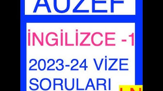 'Video thumbnail for İngilizce -1 2023-2024 Vize Soruları'