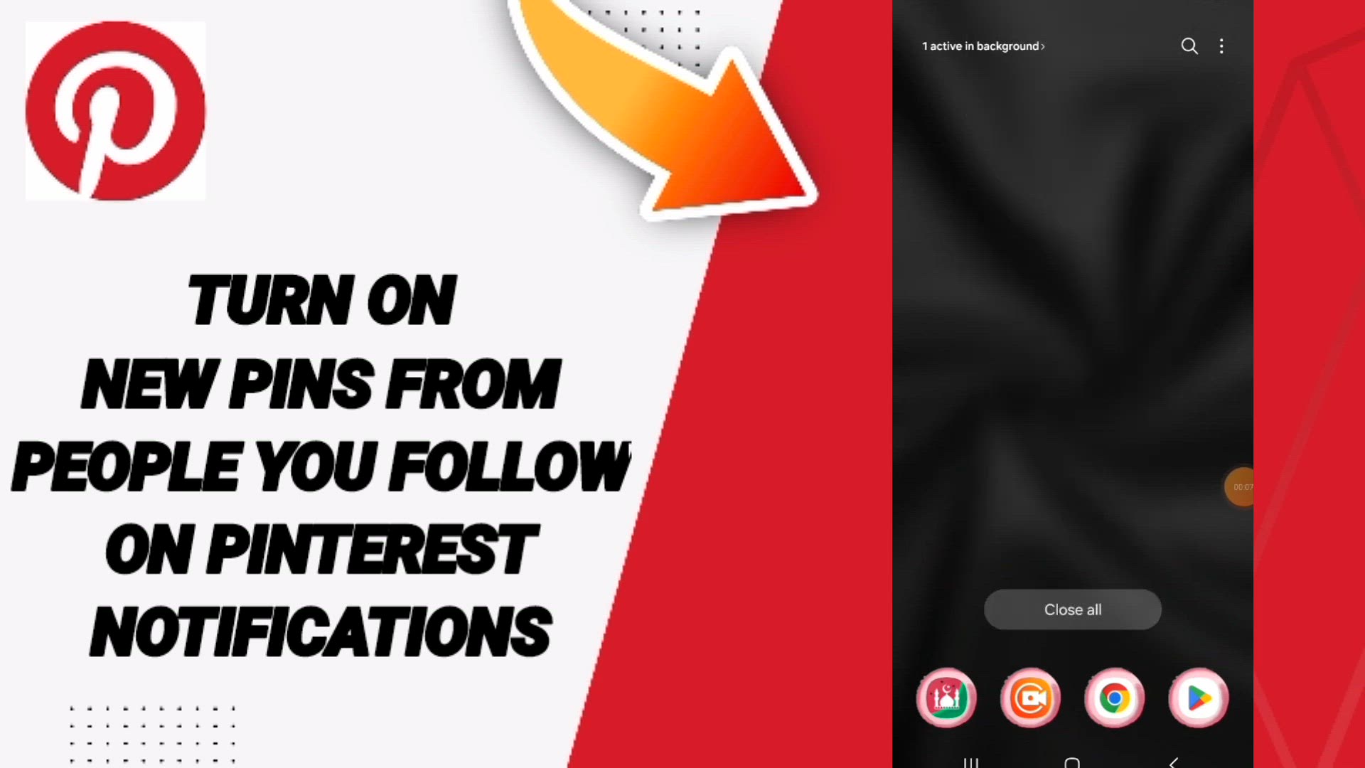 'Video thumbnail for How to Turn On Pin Notifications on Pinterest'