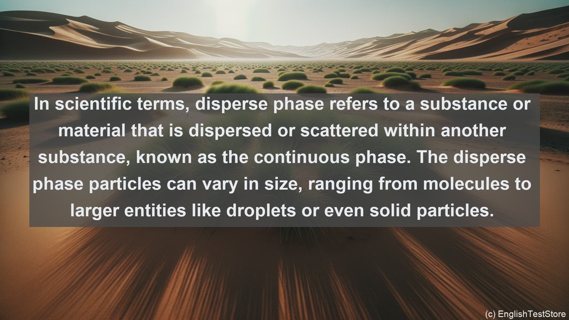 'Video thumbnail for Disperse phase in science  definition and examples'