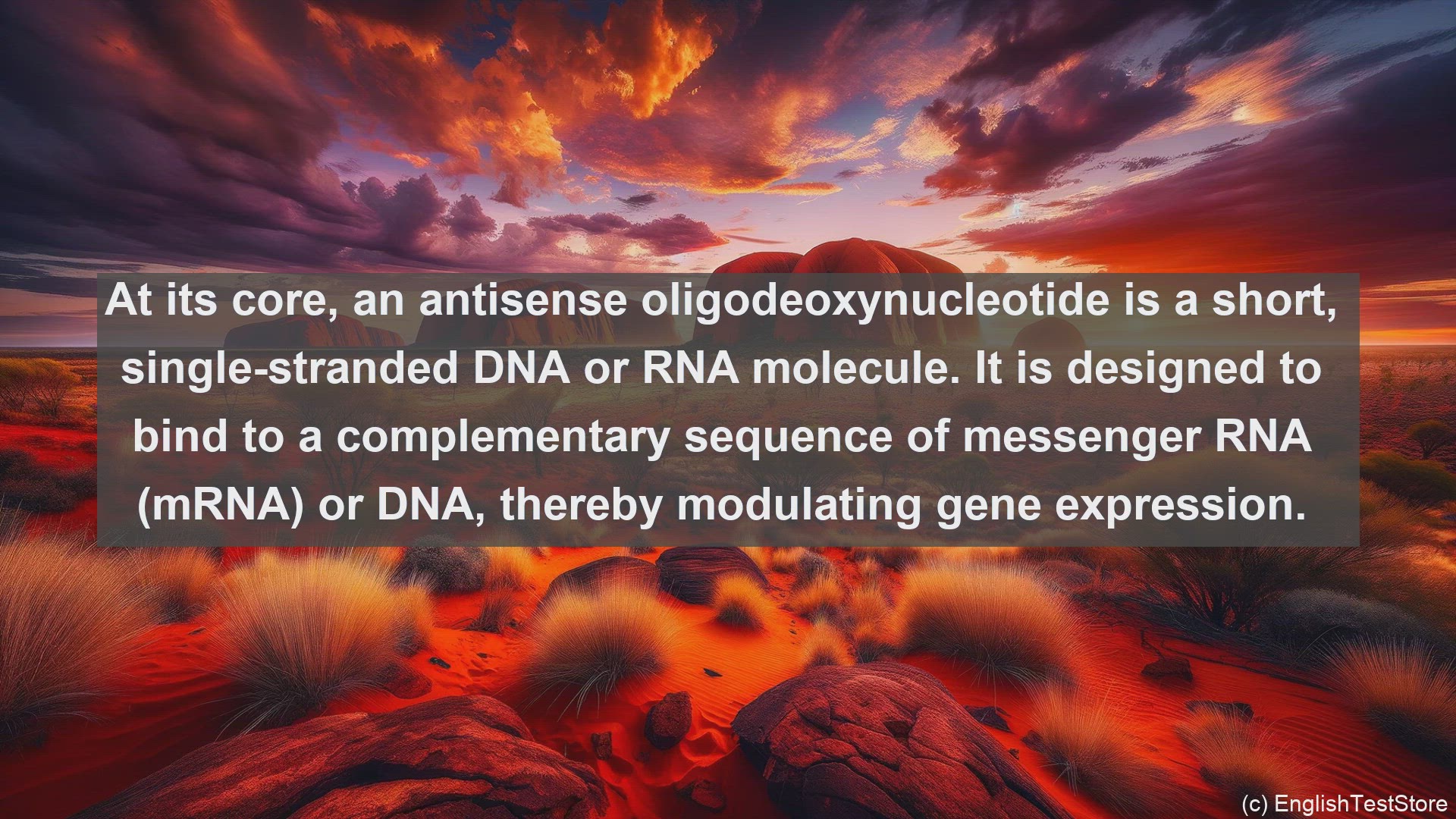 'Video thumbnail for Antisense oligodeoxynucleotide in science  definition and examples'