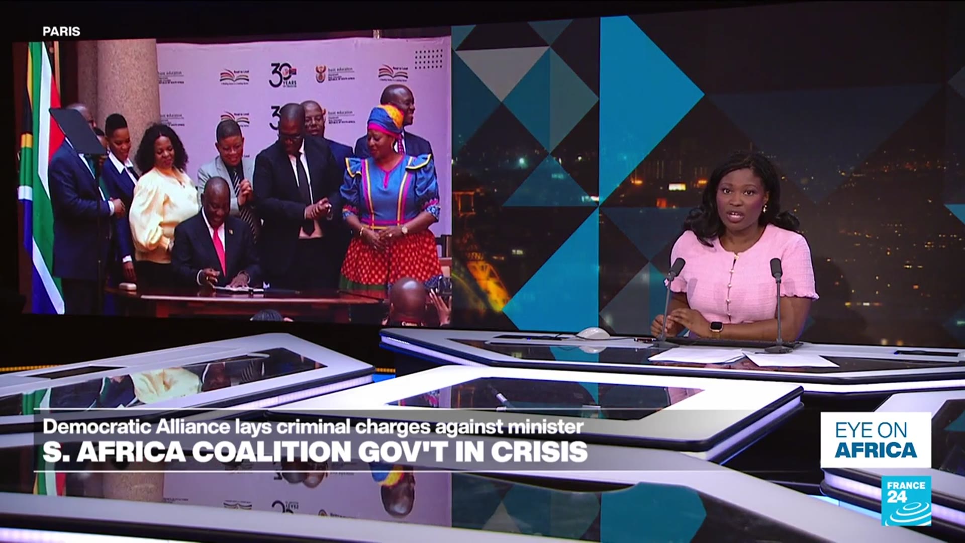 'Video thumbnail for South Africa’s coalition government in crisis'