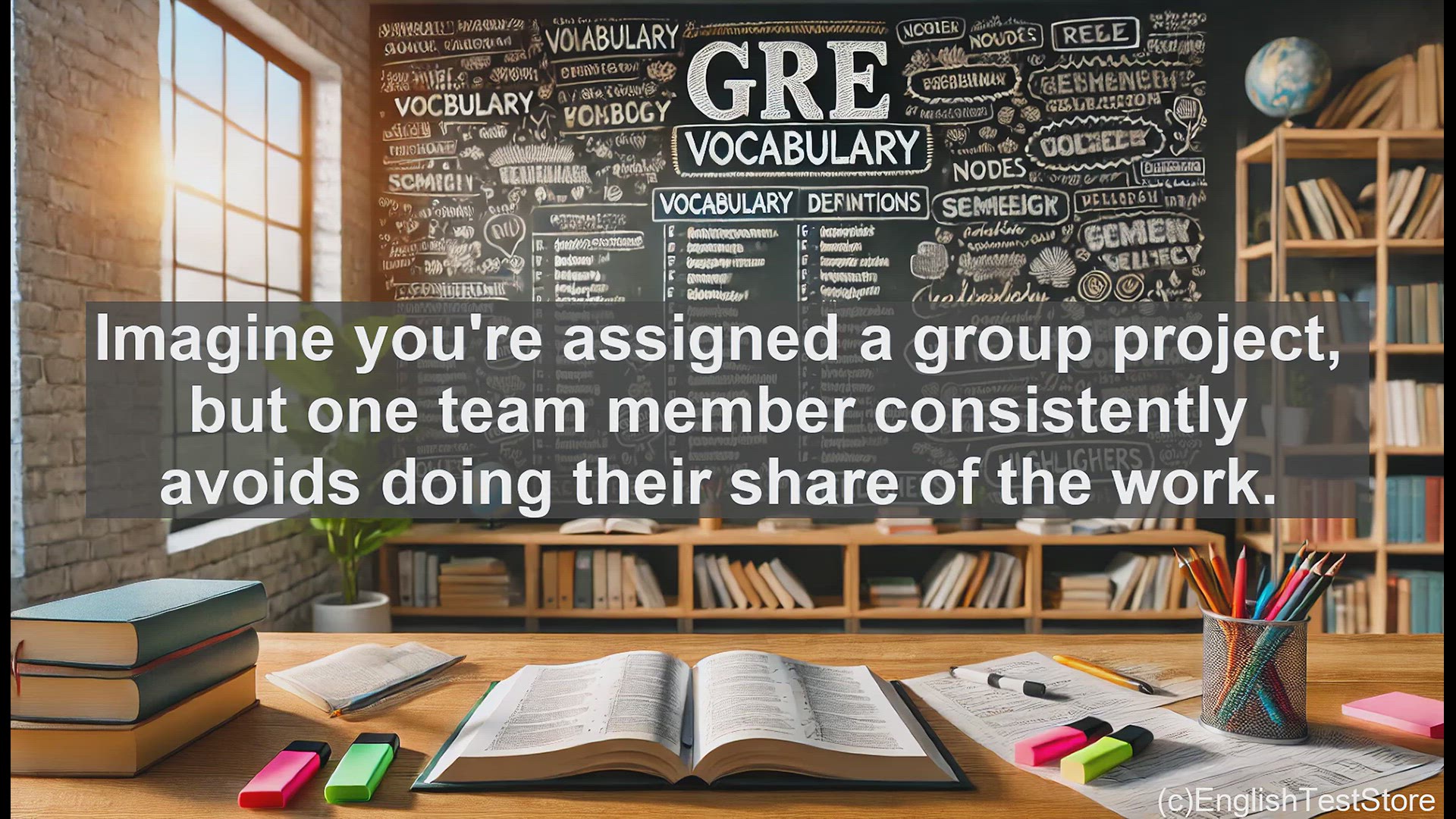 'Video thumbnail for GRE Vocabulary Lesson: Shirking Responsibilities - A GRE Vocabulary Lesson'