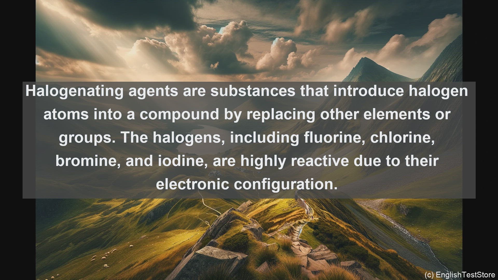 'Video thumbnail for Halogenating agent in science  definition and examples'