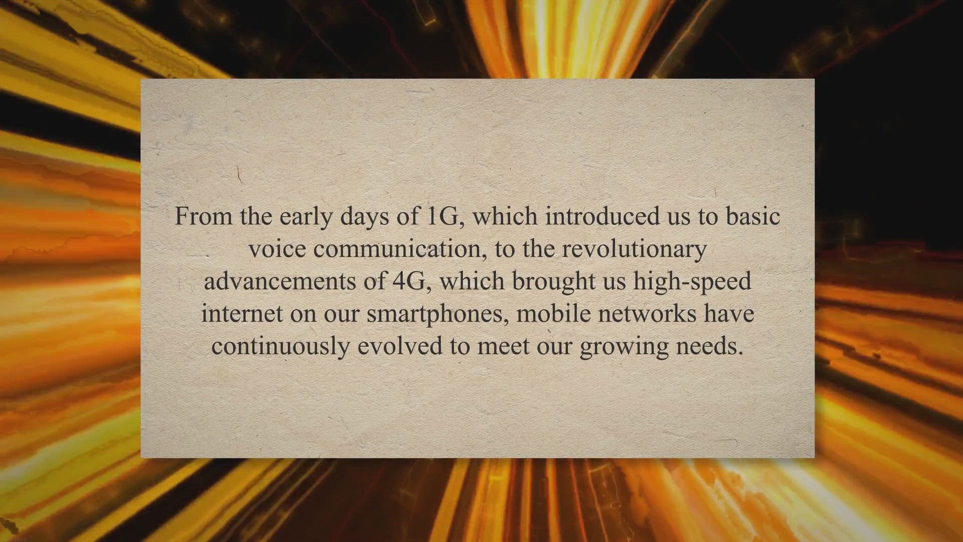 'Video thumbnail for Unleashing the Power of 5G: Exploring the Evolution, Advantages, and Future Possibilities of Mobile Networks'