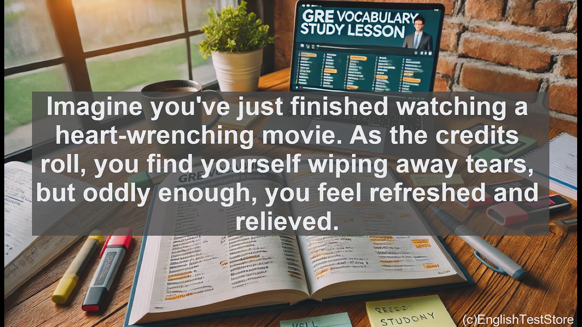'Video thumbnail for GRE Vocabulary Lesson: Cathartic - The Power of Emotional Release'