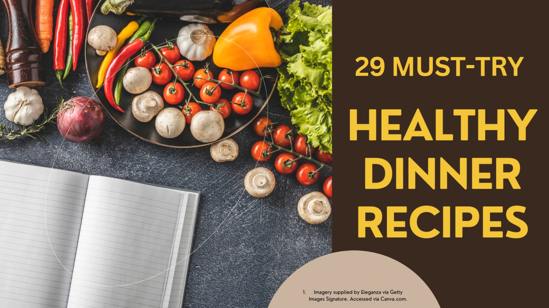'Video thumbnail for Healthy Dinner Recipes'