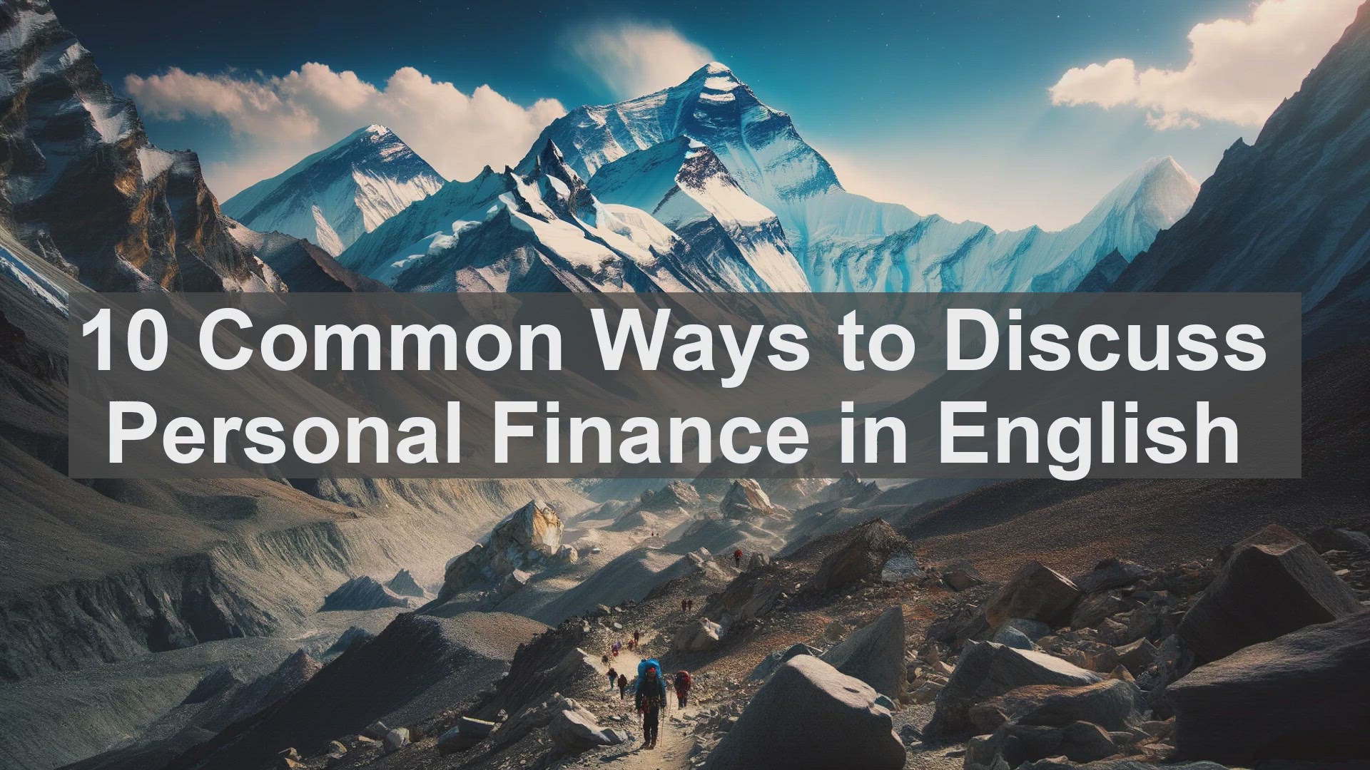 'Video thumbnail for 10 Common Ways to Discuss Personal Finance in English '
