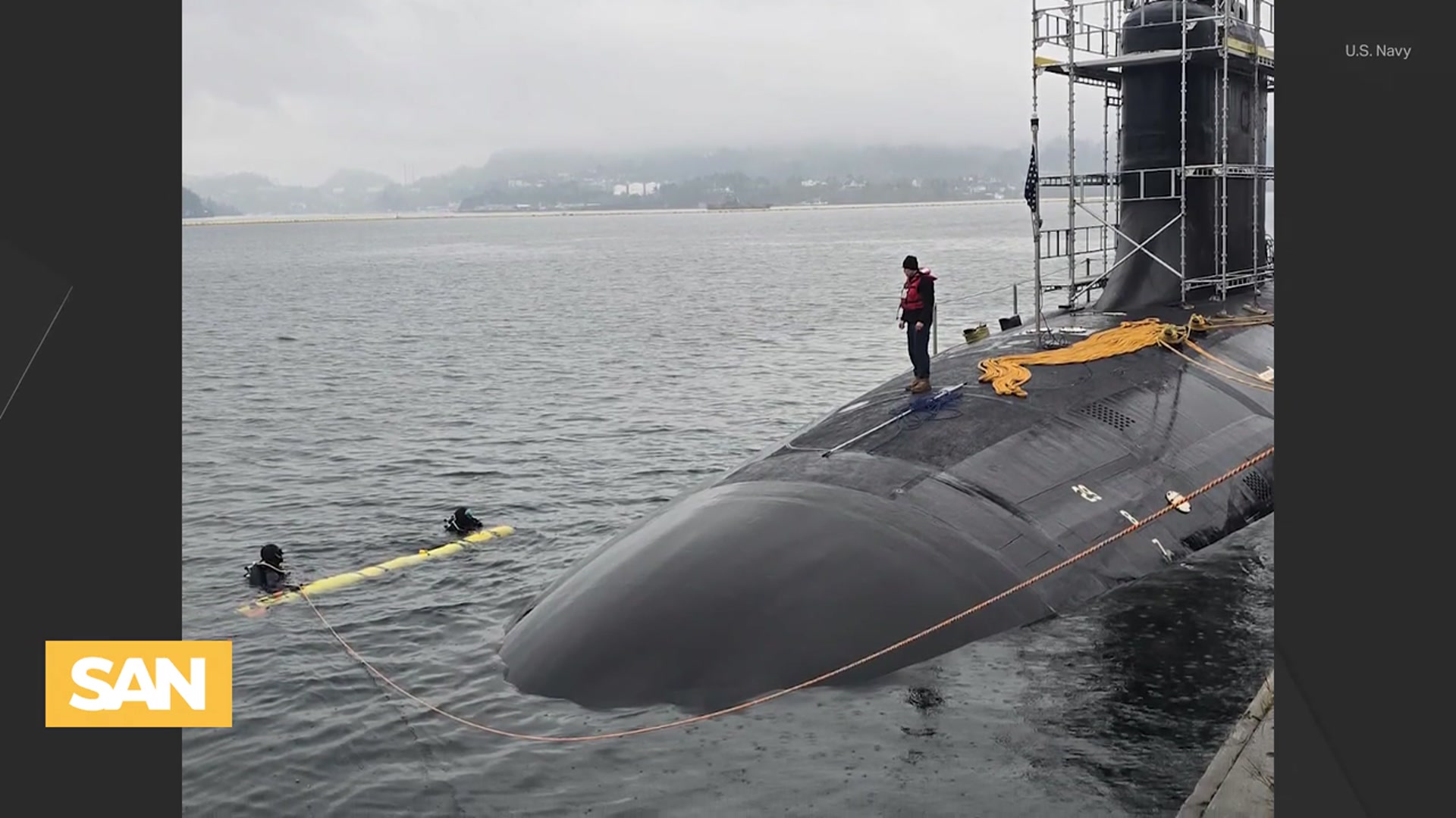 'Video thumbnail for US Navy makes history with unmanned underwater vehicle'