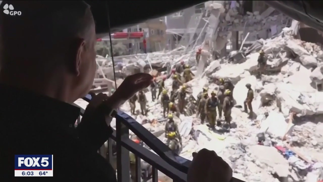 'Video thumbnail for Israel and Iran trade strikes for a third day'