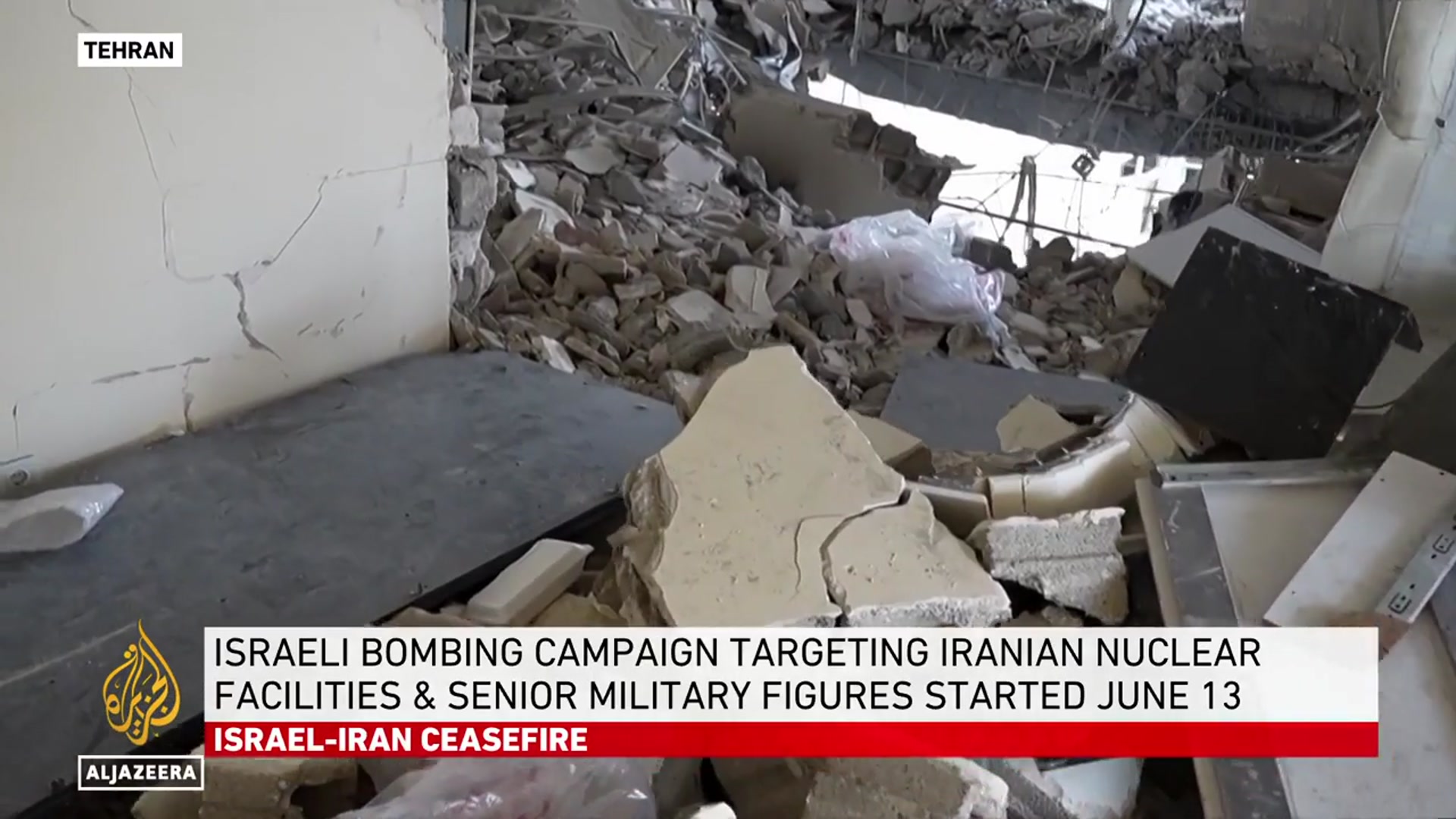 'Video thumbnail for Over 600 killed in Iran as Israeli attacks devastate Tehran during 12 days of conflict'