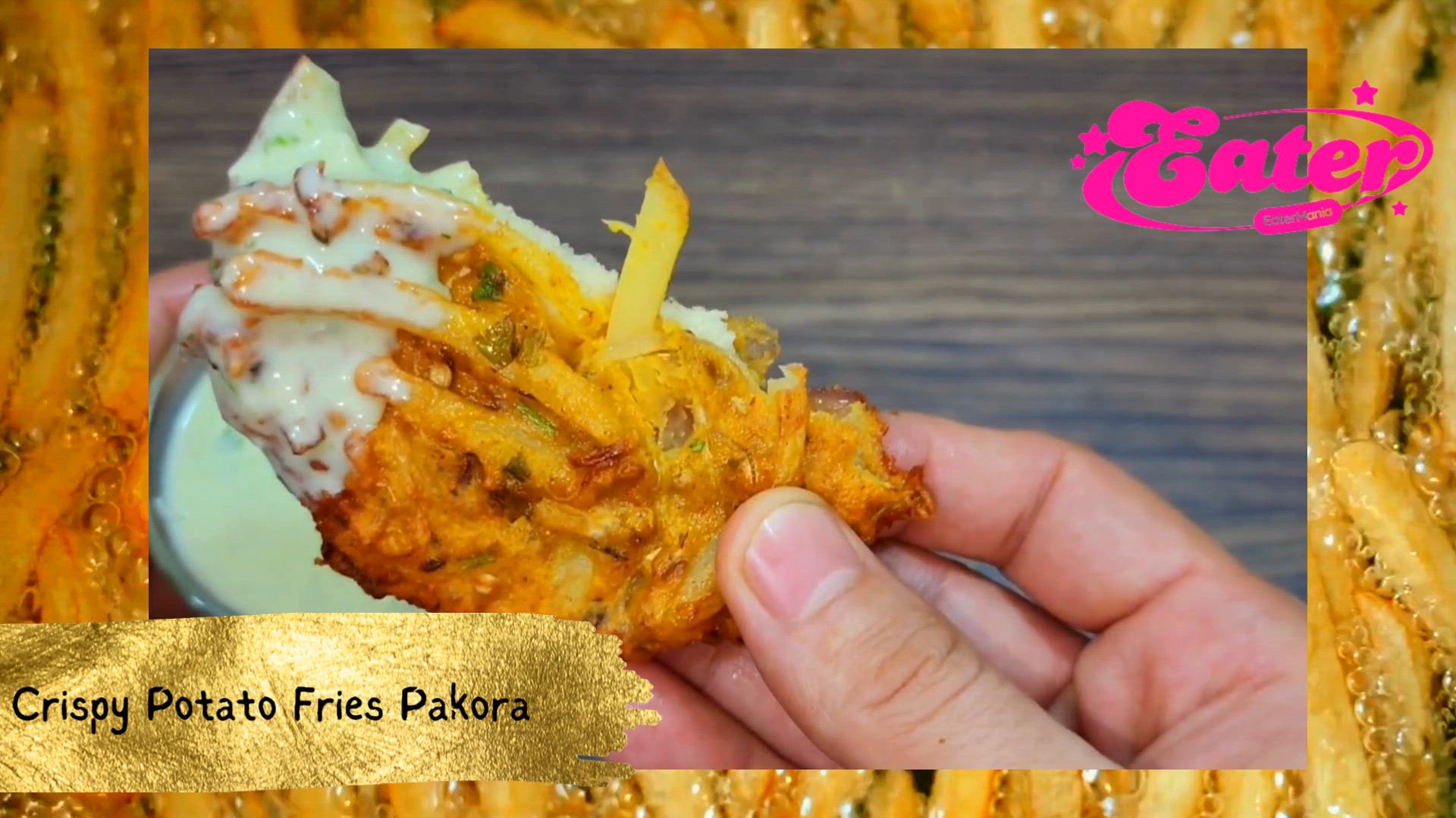 'Video thumbnail for Crispy Round Potato Fries Pakora'