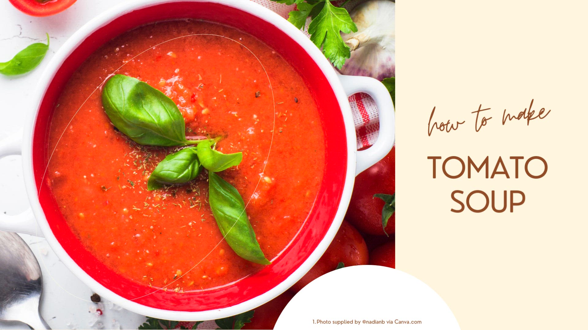 'Video thumbnail for Easy Homemade Tomato Soup'