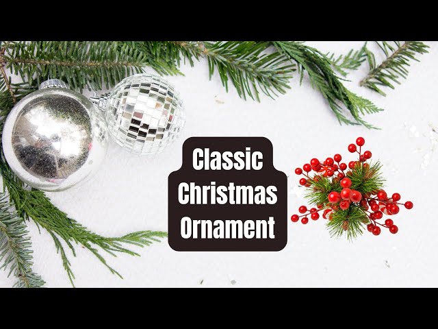 Video thumbnail for Get Ready for a MAGICAL Classic Christmas Ornament!