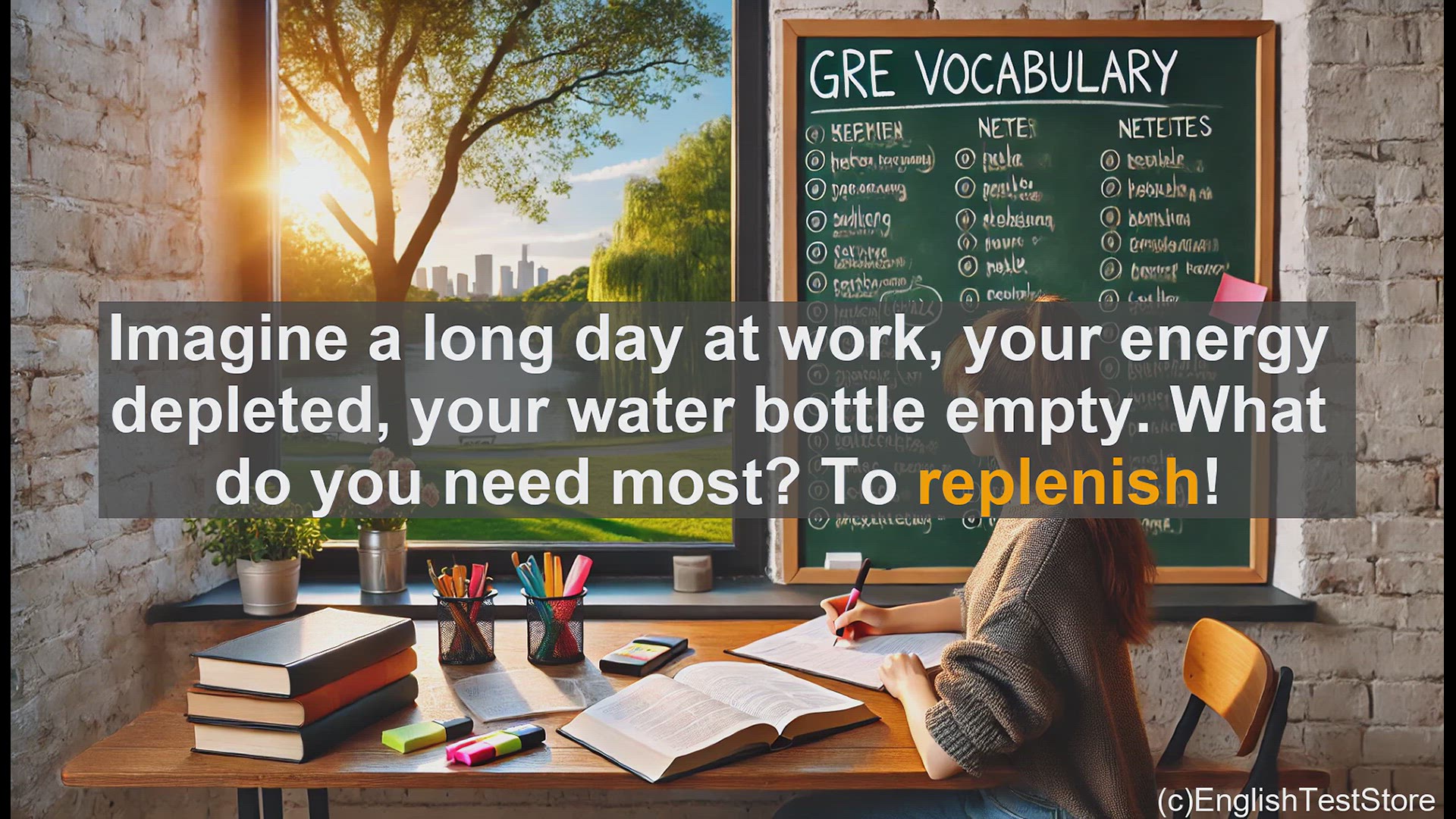 'Video thumbnail for GRE Vocabulary Lesson: Replenish - Refilling Your Vocabulary'
