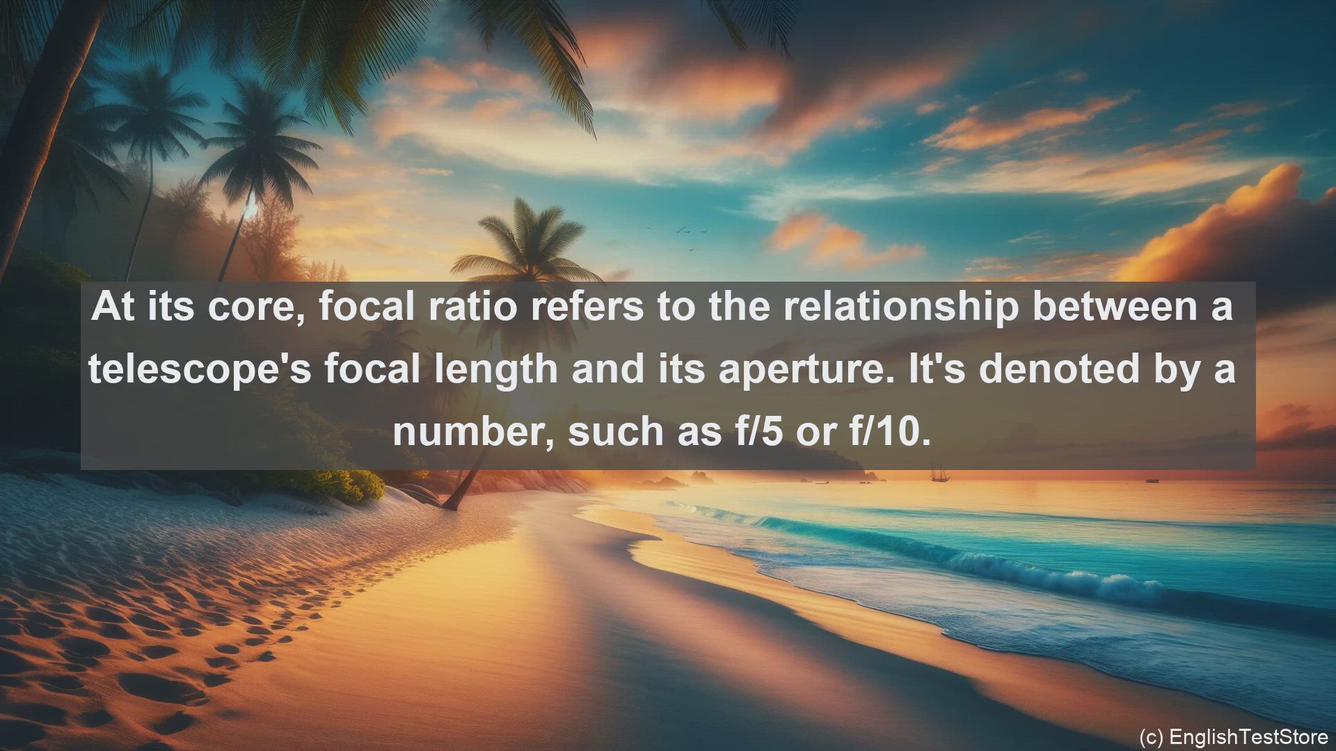 'Video thumbnail for Focal ratio in science  definition and examples'