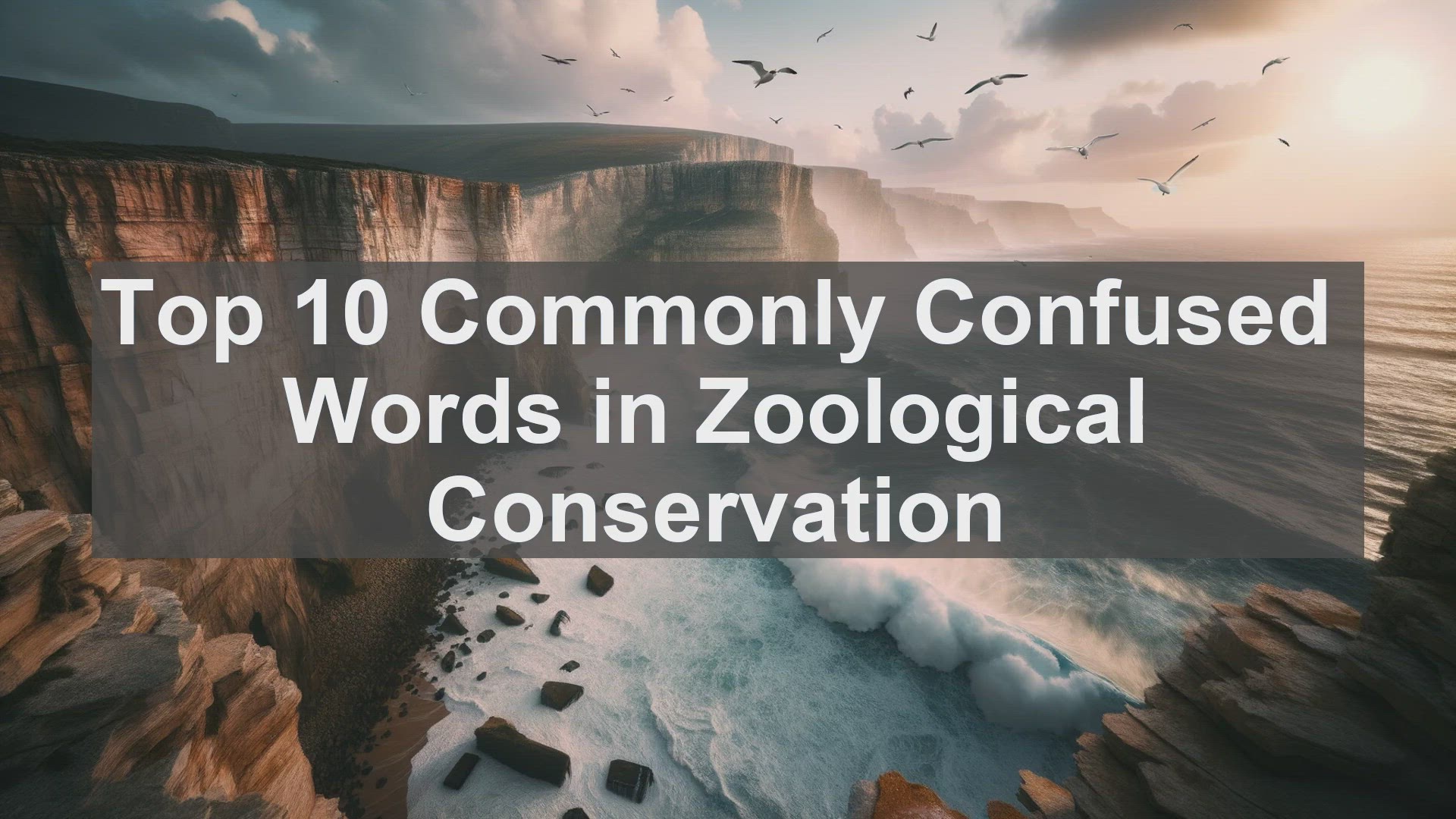 'Video thumbnail for Top 10 Commonly Confused Words in Zoological Conservation'