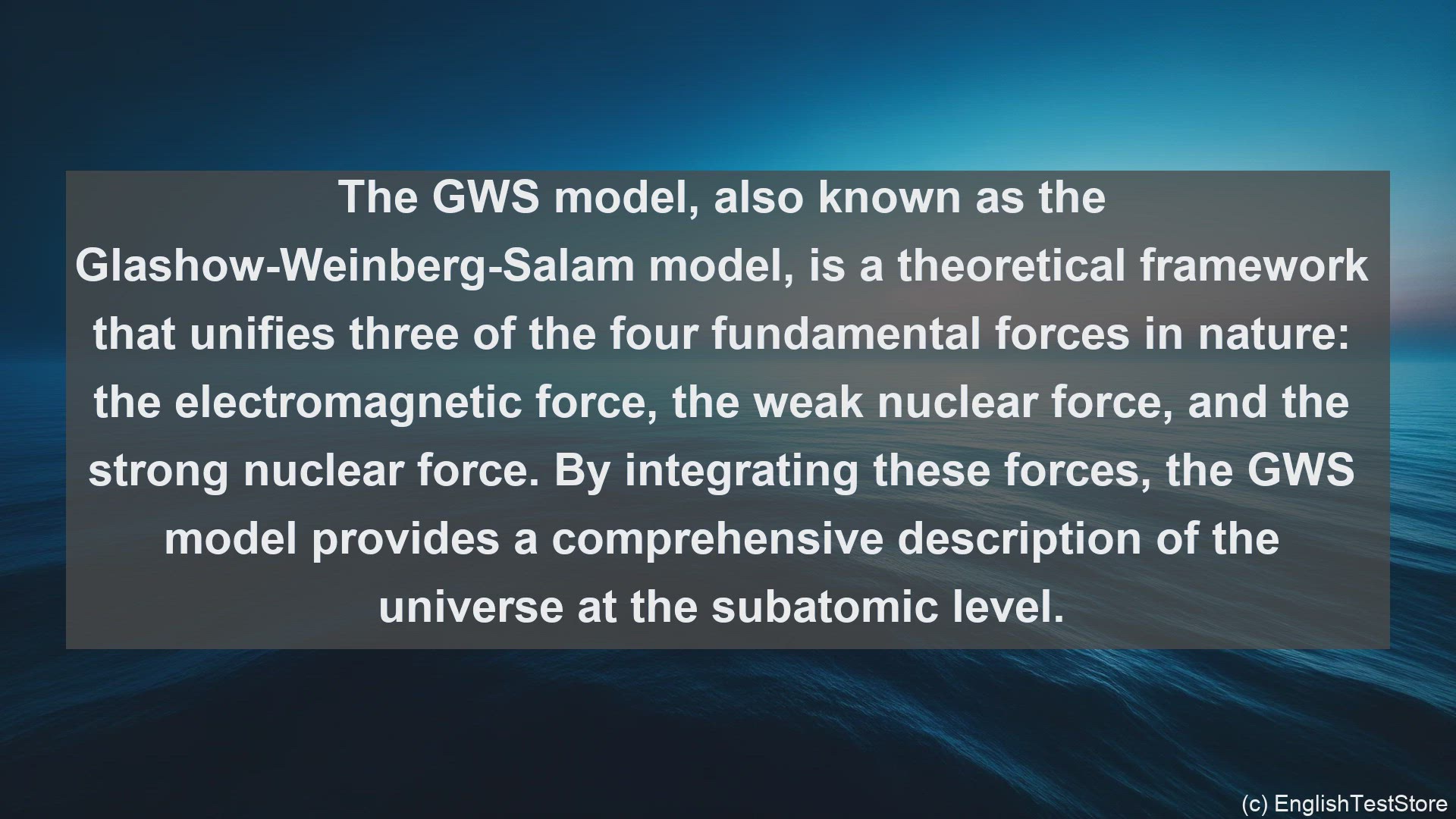 'Video thumbnail for Gws model in science  definition and examples'