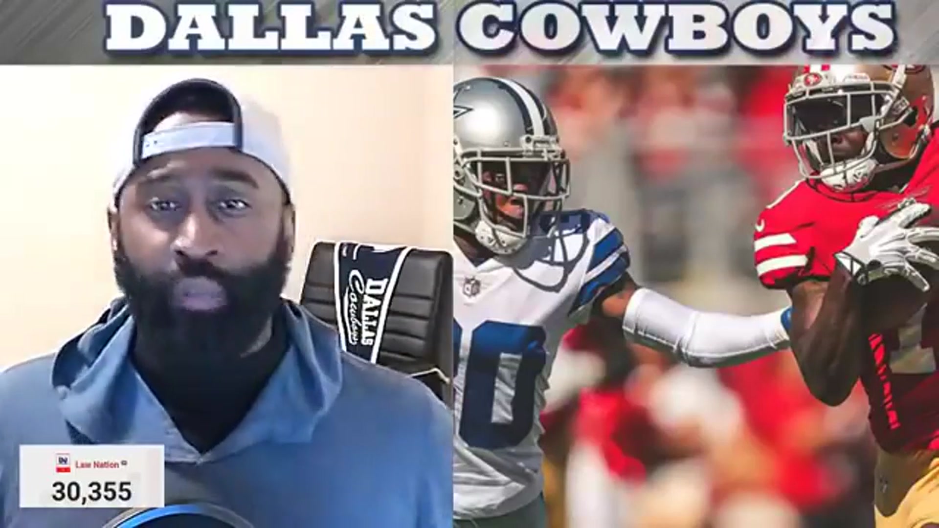 'Video thumbnail for law nation sports: dallas cowboys vs 49ers 2018 game review: dak prescott and ezekiel elliott analysis'