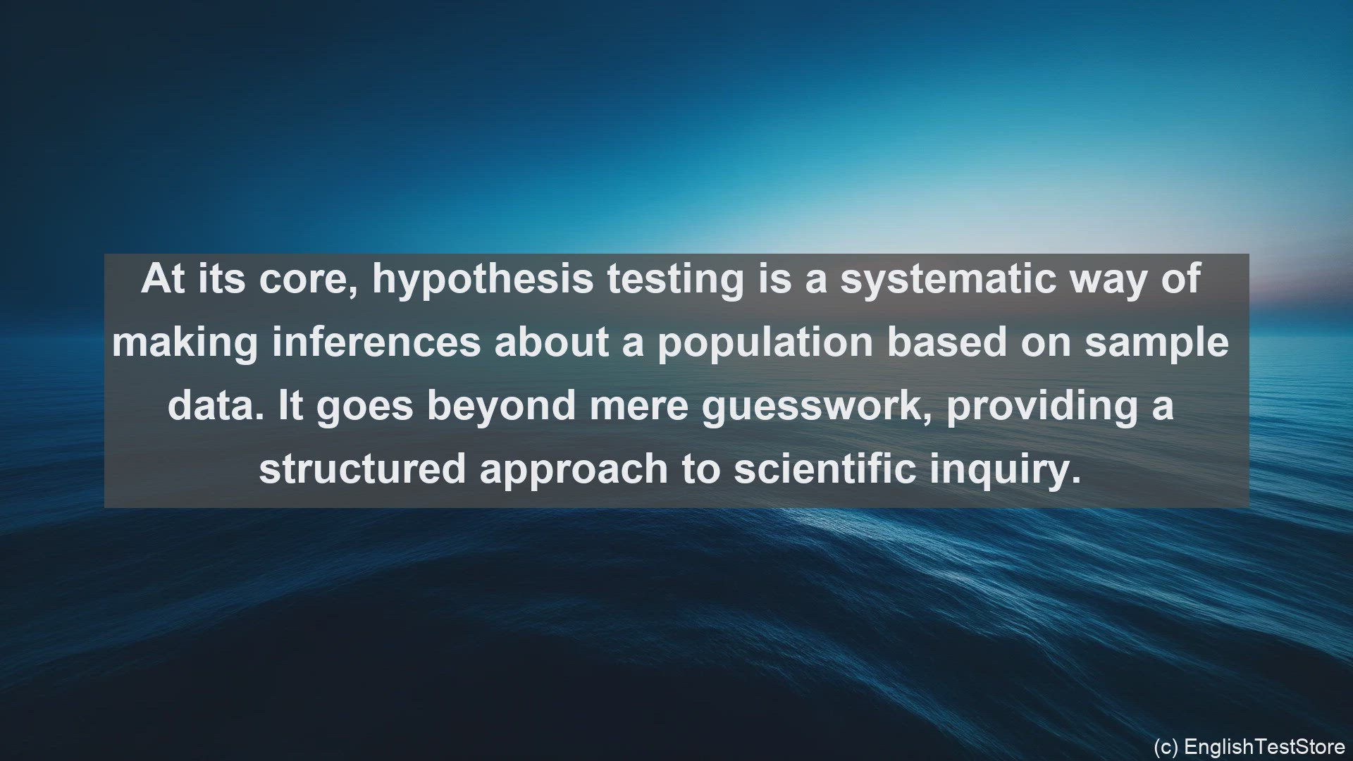 'Video thumbnail for Hypothesis test in science  definition and examples'