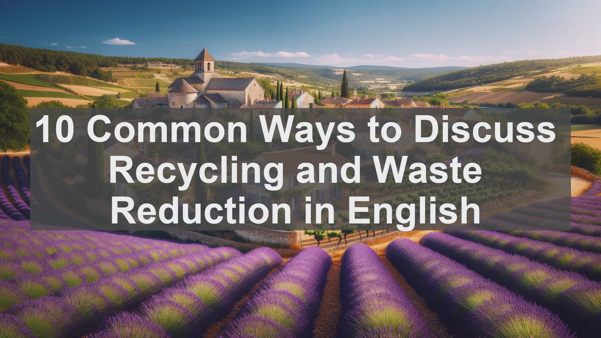 'Video thumbnail for 10 Common Ways to Discuss Recycling and Waste Reduction in English '