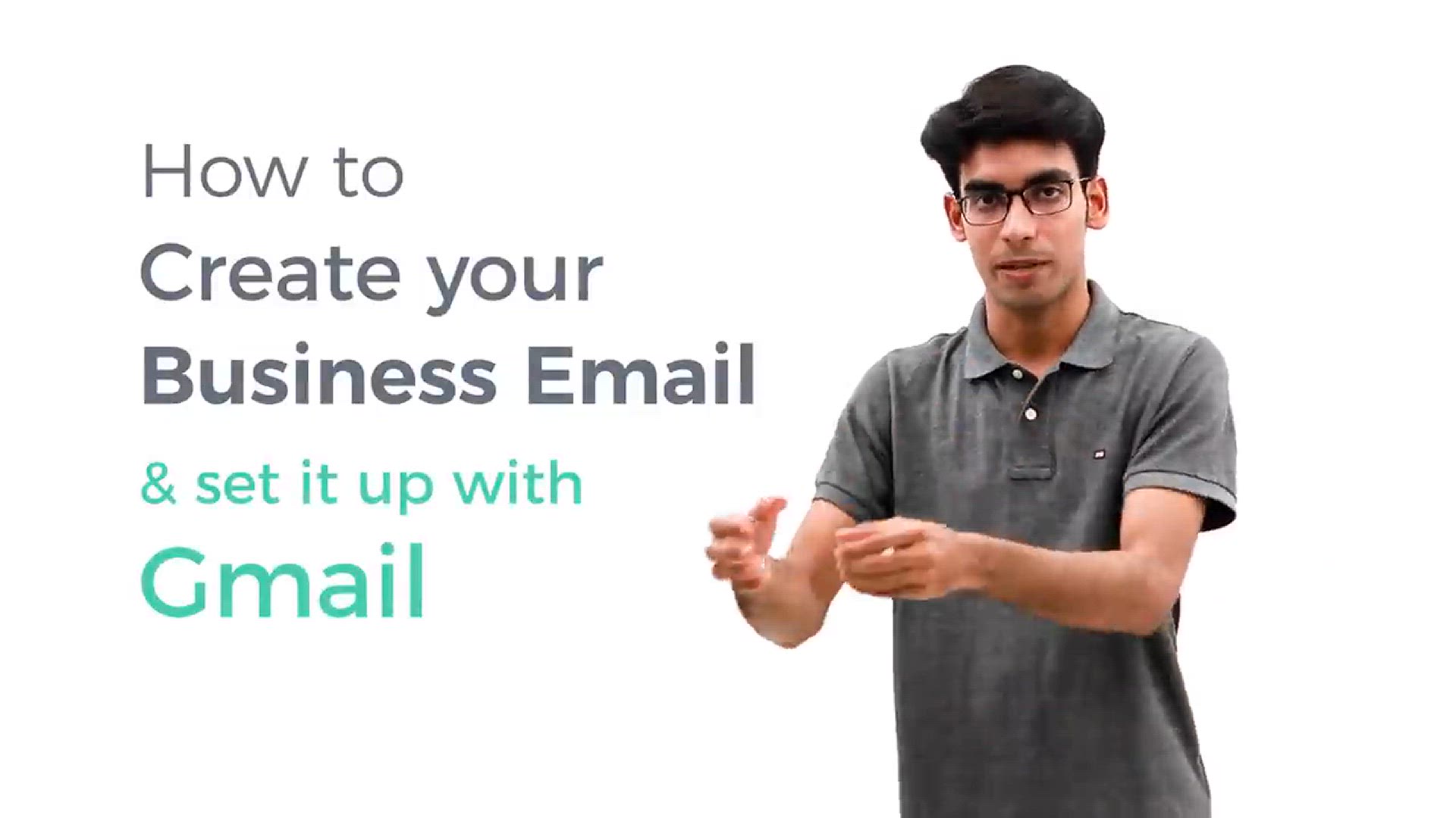 'Video thumbnail for How to Create Free Business Email & Use it with Gmail'