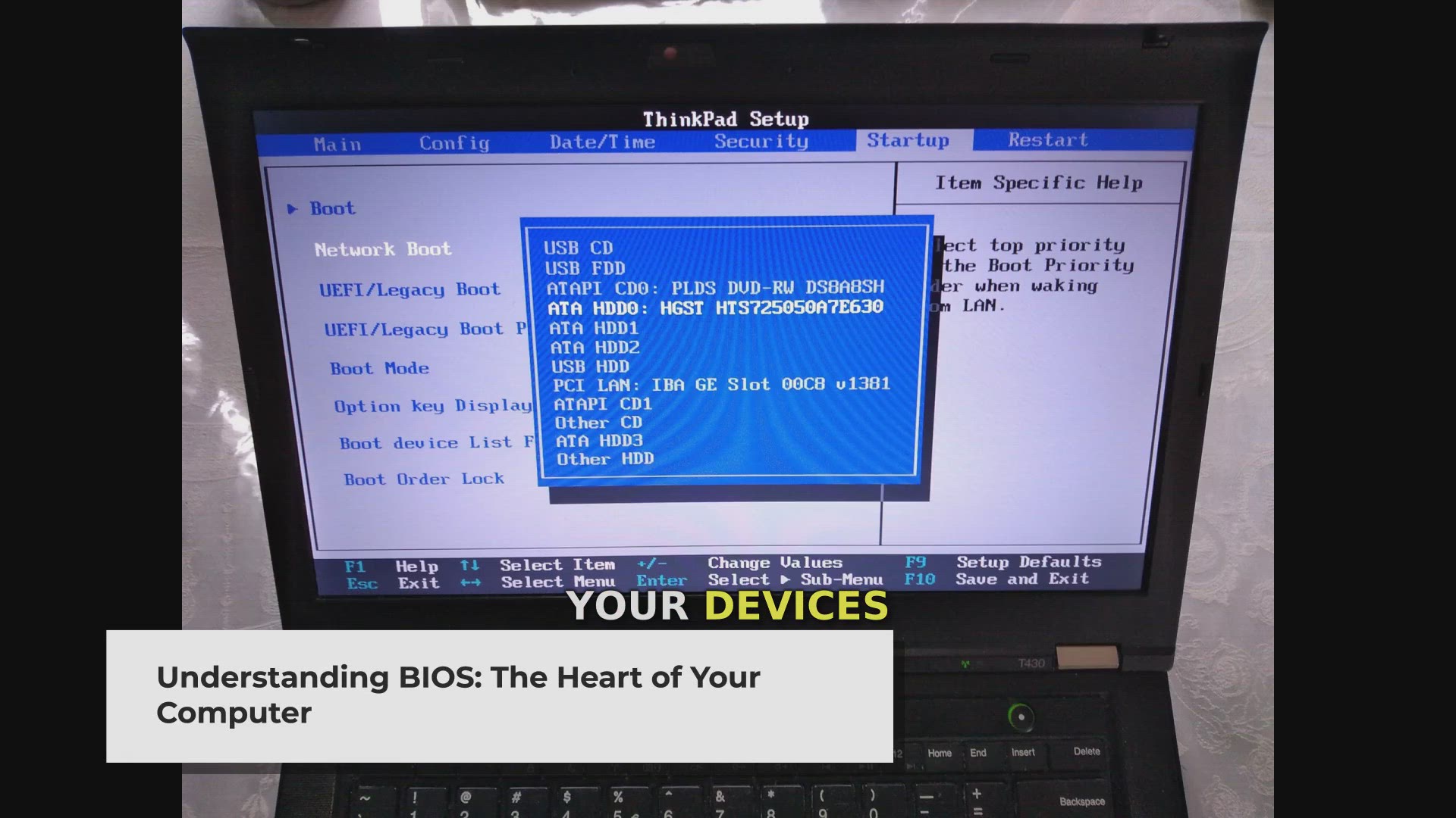 'Video thumbnail for How to Open BIOS to Change Boot Order: A Step-by-Step Guide'