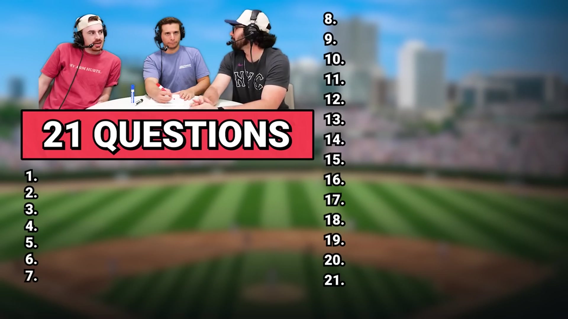 'Video thumbnail for This is probably the best MLB 21 Questions ever'