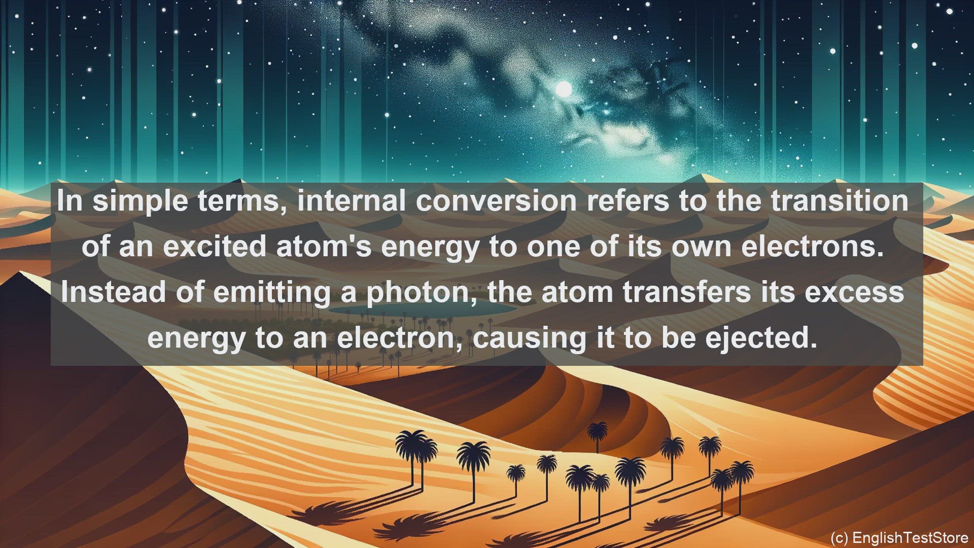 'Video thumbnail for Internal conversion in science  definition and examples'