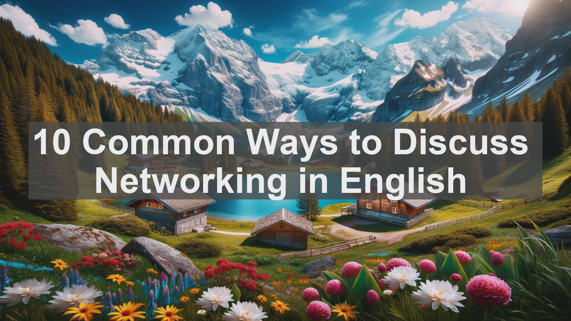 'Video thumbnail for 10 Common Ways to Discuss Networking in English '