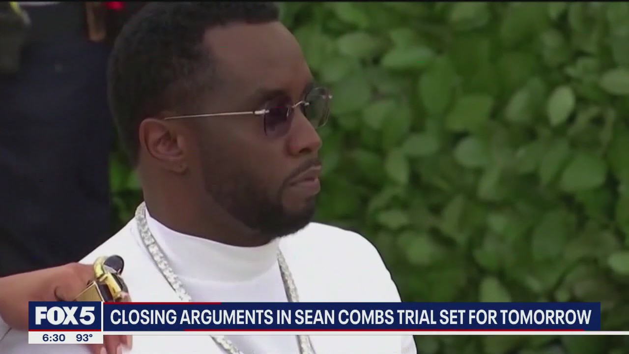 'Video thumbnail for Closing arguments in Diddy trial set for tomorrow'