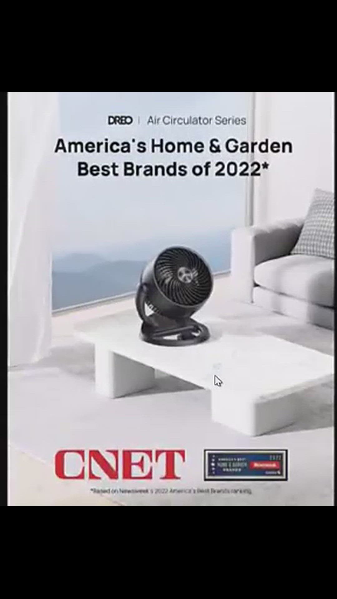 'Video thumbnail for Portable Bladeless Fan'