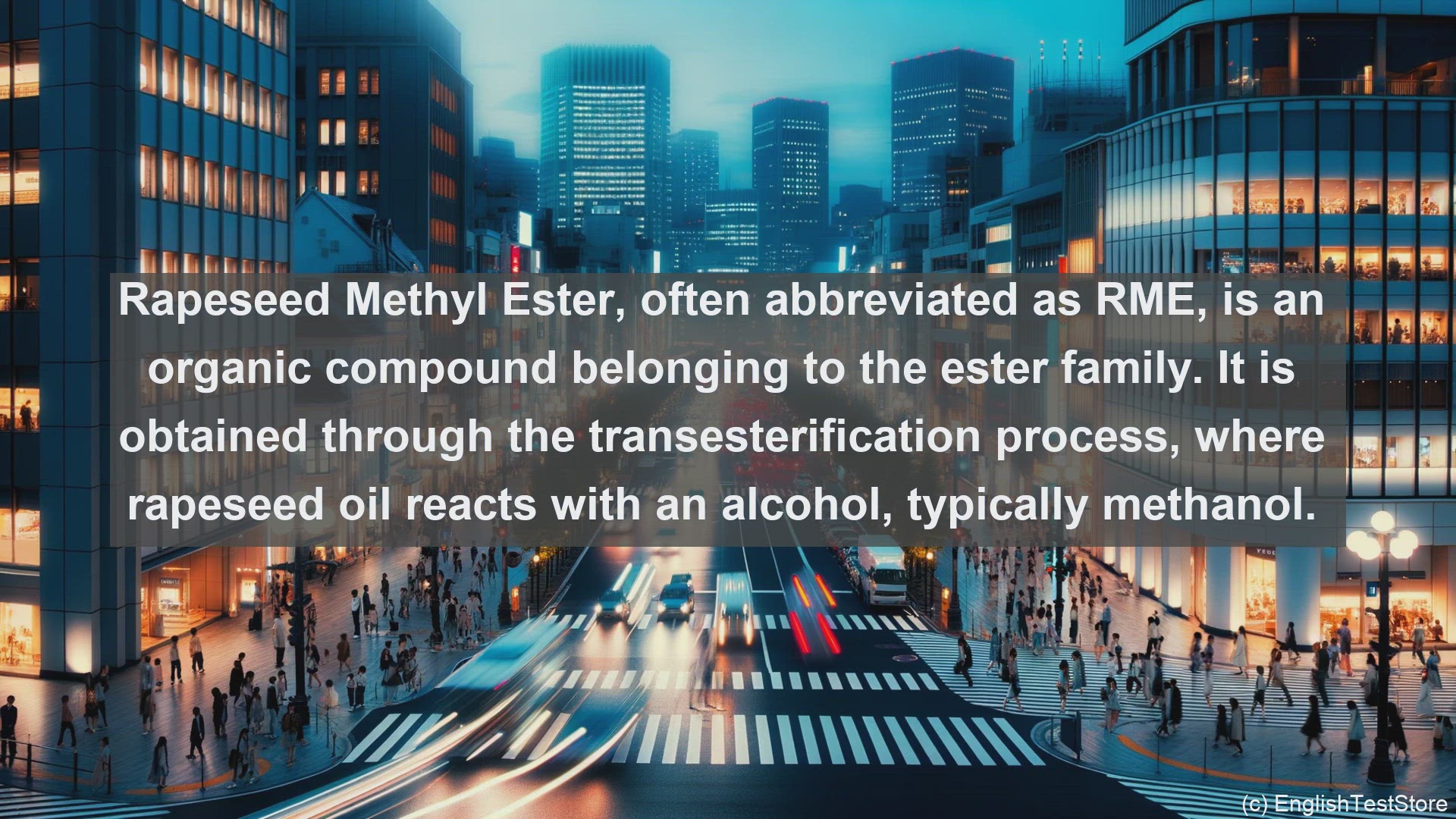 'Video thumbnail for Rapeseed methyl ester in science  definition and examples'