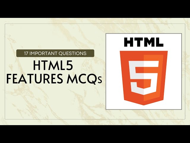 'Video thumbnail for HTML5 Features MCQ | Top 20 HTML5 Questions and Answers | Javatpoint'