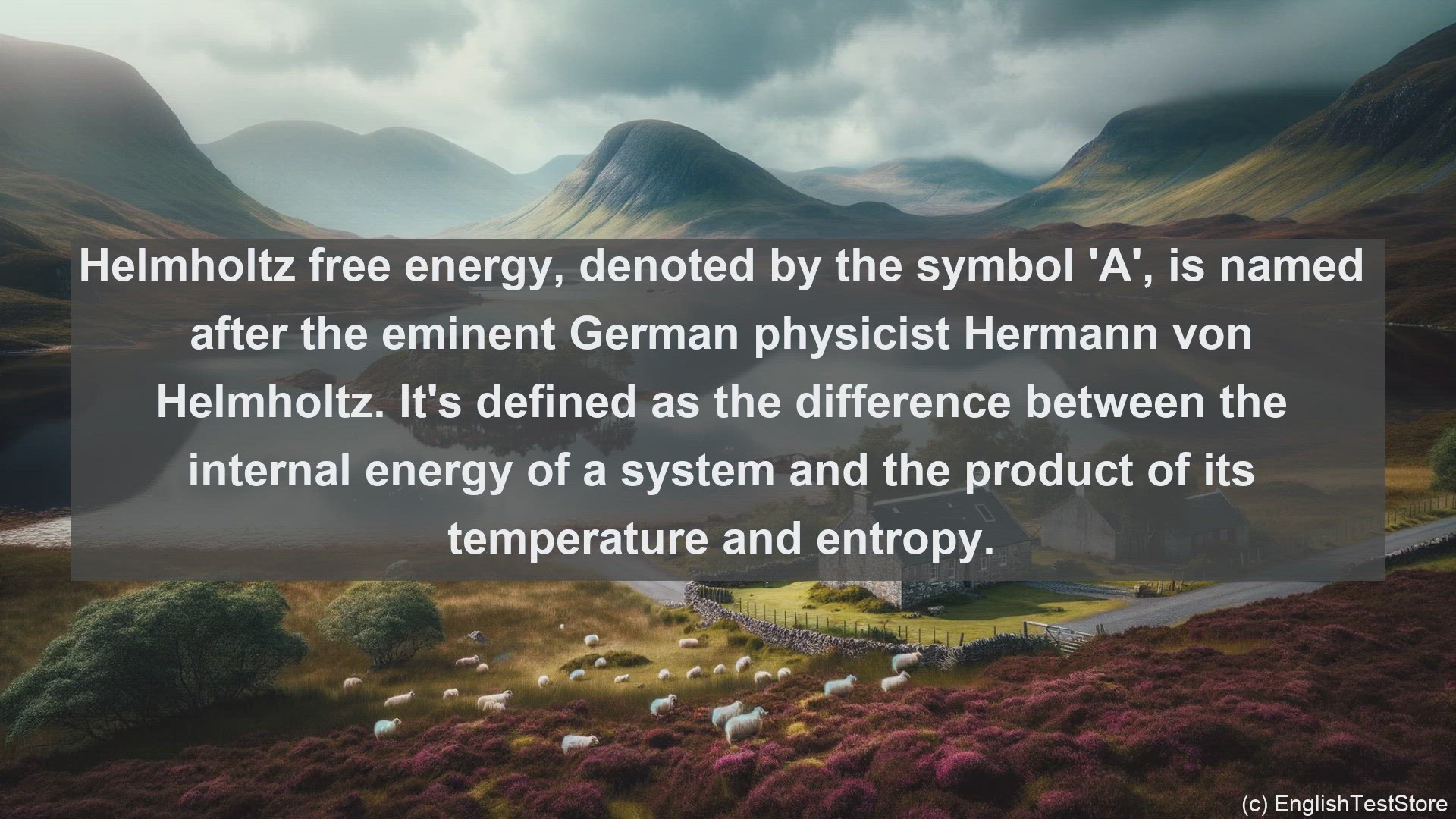 'Video thumbnail for Helmholtz free energy in science  definition and examples'