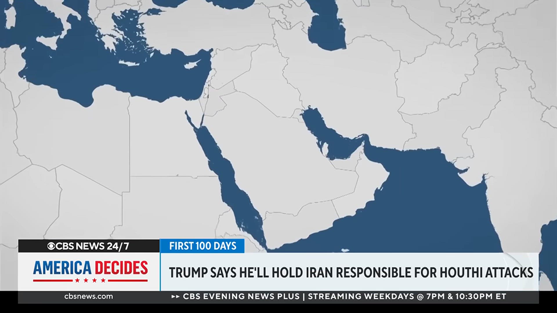 'Video thumbnail for Trump Vows to Hold Iran Responsible for Houthi Attacks – Airstrikes Authorized!'