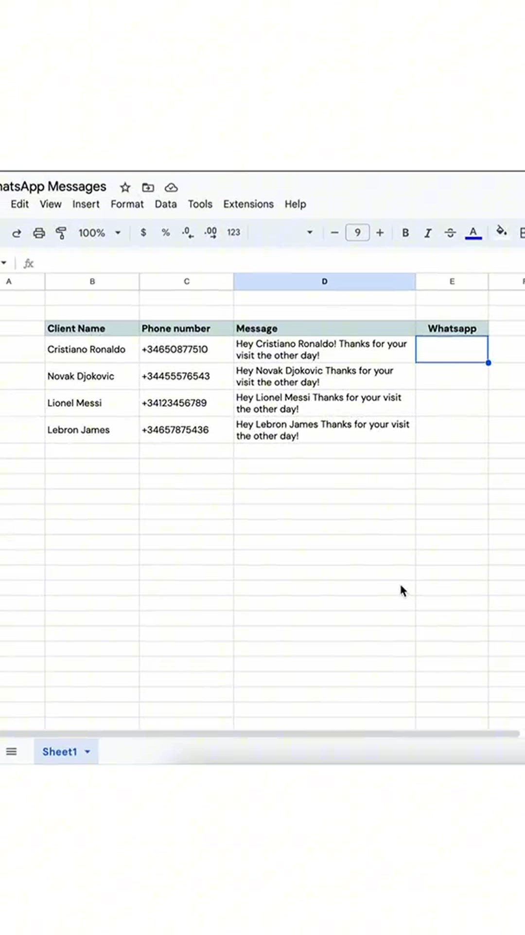 Video thumbnail for Automate the sending of whatsapp messages to your clients in #GoogleSheets!